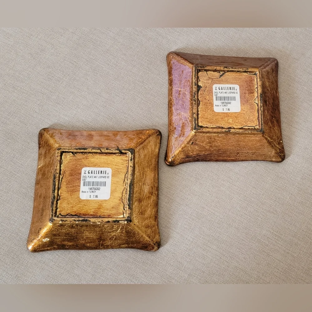 Z GALLERIE glass candle plates